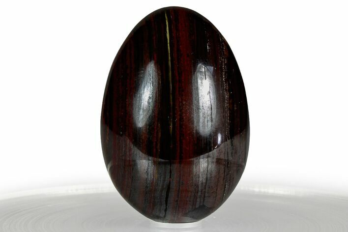 Polished Tiger Iron Stromatolite Egg - Billion Years #356452